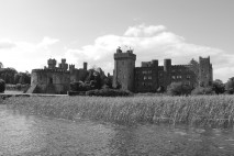 Black White Asford Castle, Ireland | Stock Photo