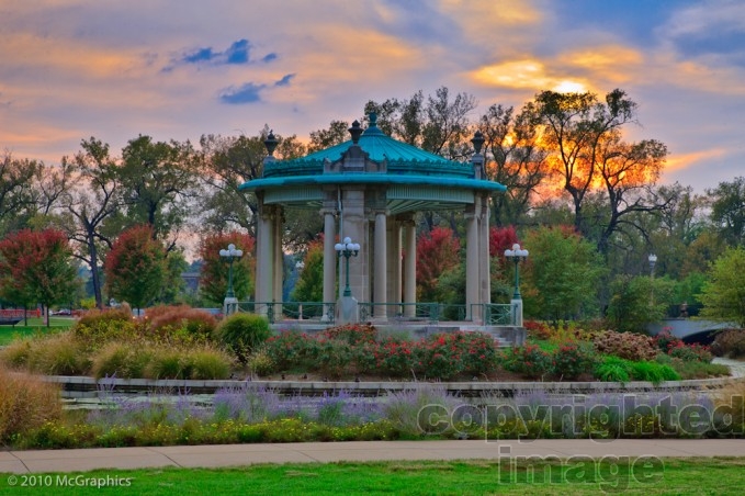 Gazebo at Forest Park by the Muny