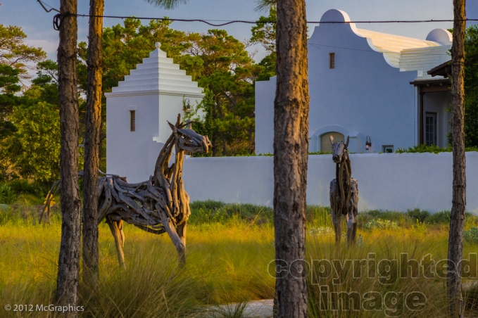 Alys Beach | Horse Statue | Stock Photo