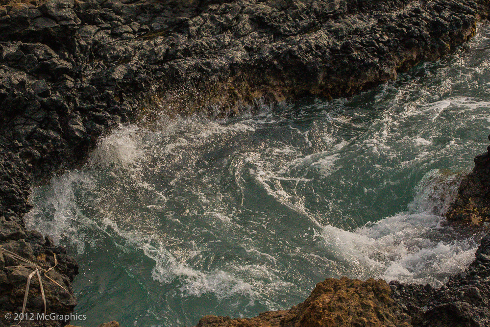 Maui | Hawaii | Lava | Ocean | Stock Photo